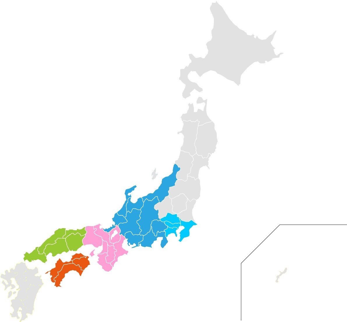 階段昇降機対応エリアマップ