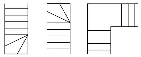 90度曲線階段（Ｌ字）