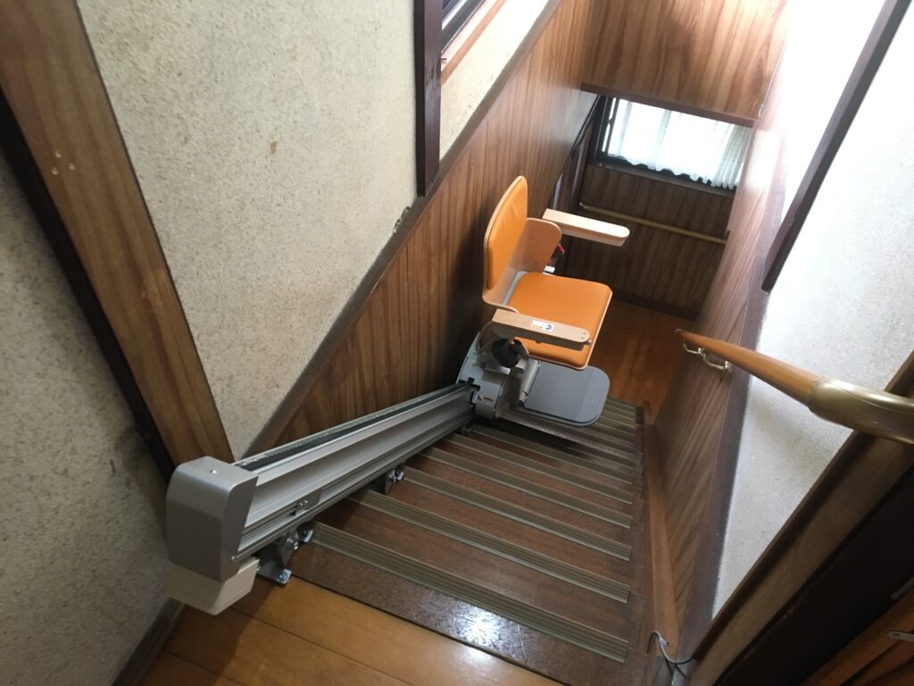 階段昇降機設置例